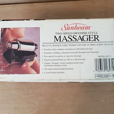 Sunbeam Other Sunbeam 2 Speed Swedishstyle Massager Poshmark