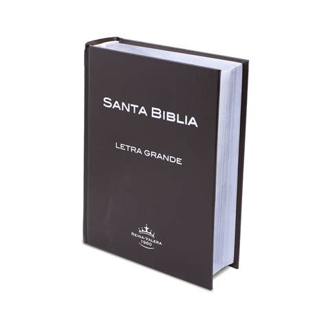 Biblia Rvr Letra Grande Tapa Dura Filo Plateado Palabras Jes S En