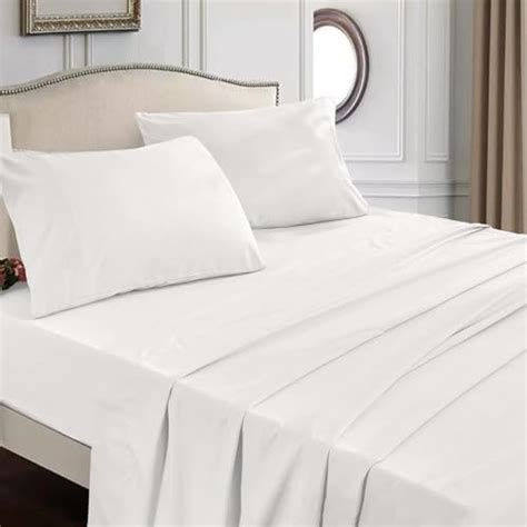 Amazon HUXMEYSON Full Size Sheets Set 4 Piece Hotel Luxury Bed