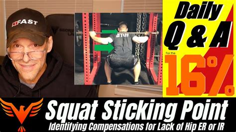 Q A For The Squat Sticking Point Strategy Compensations For