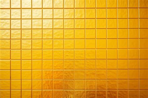 Mosaico Quadrado Dourado E Amarelo De Azulejos Radiantes Para Paredes E