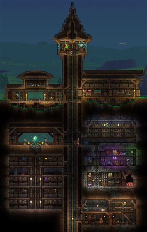 Pin By Bllurry On 𝐓𝐞𝐫𝐫𝐚𝐫𝐢𝐚 🏞️ Terrarium Workshop Terraria House Design Terrarium Base