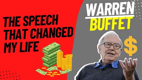 Warren Buffets Legendary Speech Youtube