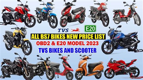 All Tvs Bikes E Obd Model Bikes Price List Tvs Bikes