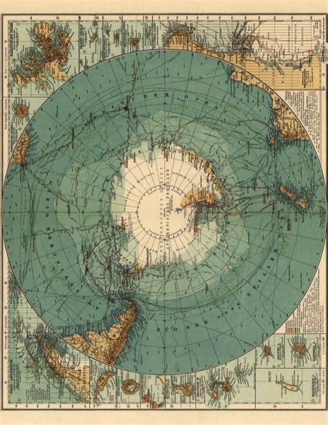 Old Map of Antarctica Printable | Woo! Jr. Kids Activities : Children's Publishing