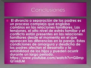 Familias De Padres Separados O Divorciados Ppt