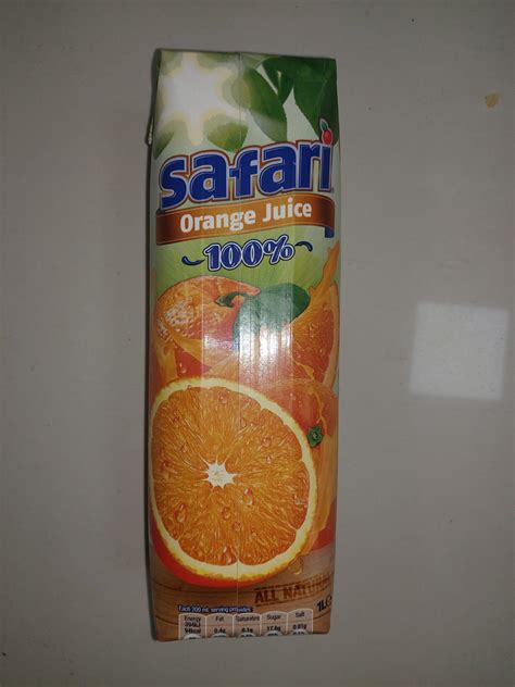 Safari Orange Juice 1ltr Galea Supermarket