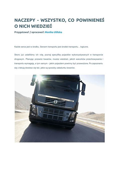 Pdf Naczepy Wszystko Co Powiniene O Nich Naczepy Wszystko Co