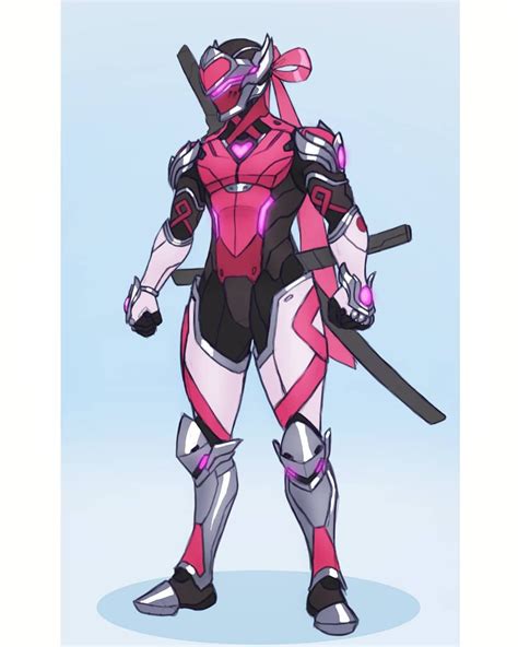 Pink Genji Fan Skin I Made This Skin For Genji To Match Mercys New