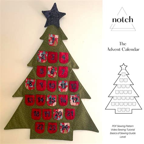 Advent Calendar Sewing Pattern Make Your Own Advent Calendar With