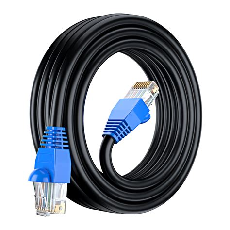 Maximm Ethernet Cable 40 Ft Cat6 High Speed Internet Network Lan Cable Cord Outdoor Waterproof