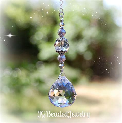 Purple Pearl Prism Suncatcher Jgbeads Crystal Suncatchers Crystal