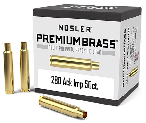 Nosler Premium Brass Unprimed Cases Ackley Improved Rifle