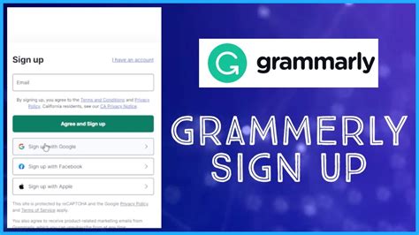 How To Sign Up Grammarly Account Create Grammarly Account Youtube