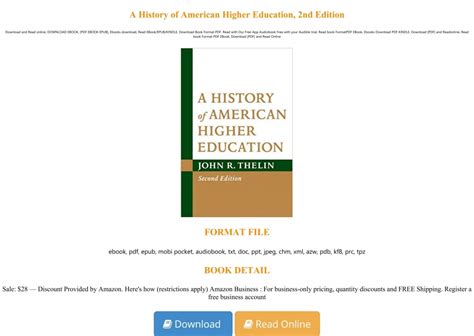 A History Of American Higher Education Nd Edition