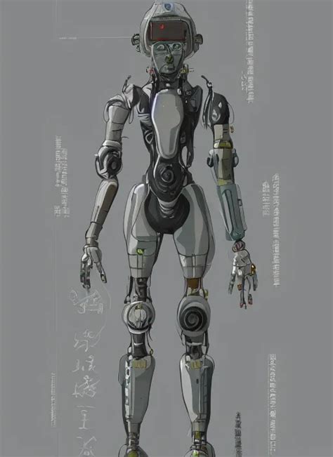 Solarpunk Half Human Half Robot Character Design By Stable Diffusion