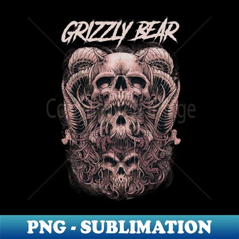 GRIZZLY BEAR BAND - Retro PNG Sublimation Digital Download - - Inspire ...