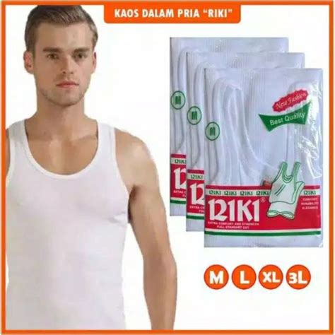 Promo Pcs Kaos Dalam Pria Dewasa Kaos Singlet Riki Kaos Pria