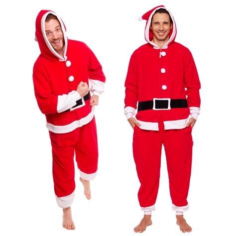 Funziez Slim Christmas Adult Onesie Fun Holiday Costume Santa