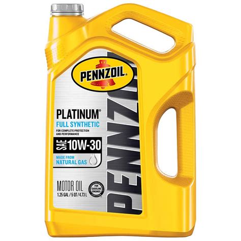 Pennzoil Platinum Sae W Full Synthetic Motor Oil Qt