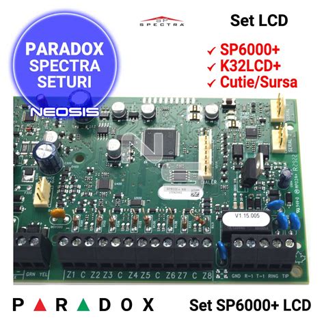 Centrala Alarma Spectra Sp Si K Lcd Neosis Ro