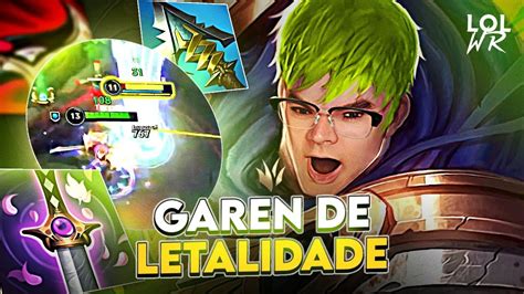 Testei O Garen Jg Full Letalidade E Broken Lol Wild Rift Youtube