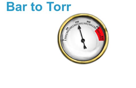 Bar To Torr Instrumentation Basics