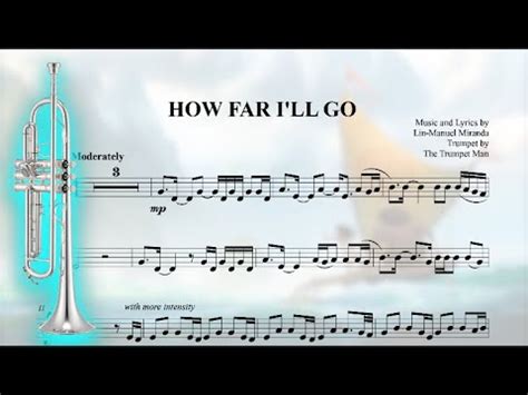 How Far I Ll Go From Disney S Moana Bb Trumpet Sheet Music YouTube