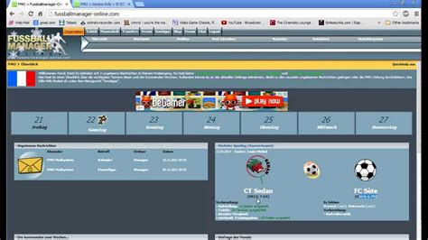 Fussballmanager Online Fm O Tutorial Teil Erste Schritte Youtube