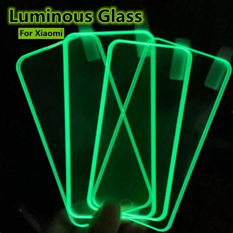 Luminous Tempered Glass For Xiaomi Redmi Note 11E 11S 11 10 9 Pro Max