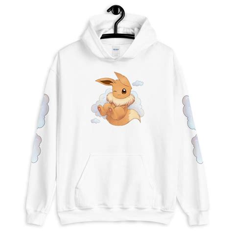 Eevee Hoodie Kawaii Pokemon Cute Pokemon Kanto Pokemon Etsy