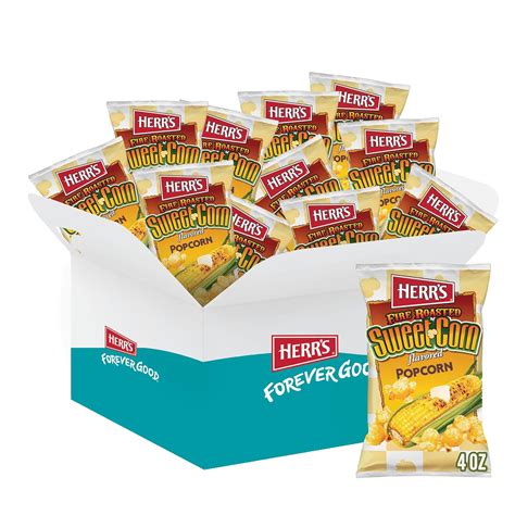 Herrs Popcorn Fire Roasted Sweet Corn Flavor Gluten Free 4 Ounce