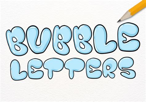 How To Draw Bubble Letters Design School