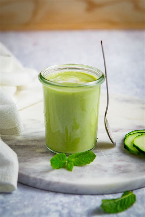 Soupe Froide De Courgette Concombre Et Menthe