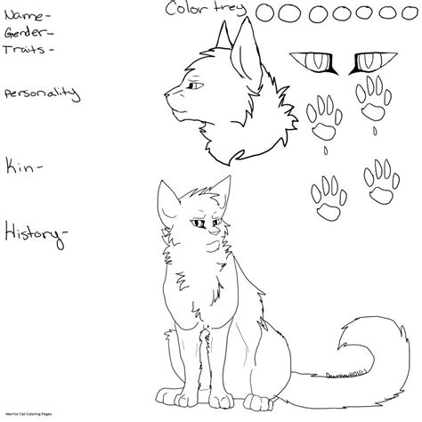 Free Printable Warrior Cats Coloring Pages Free Cat Colouring Pages