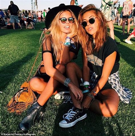 A Bikini A Day S Natasha Oakley Parties At Coachella Music Festival Daily Mail Online