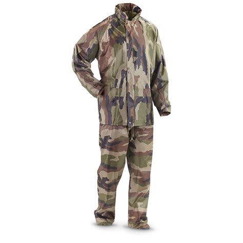 Mil-Tec® Camo Rain Suit, Woodland Camo - 282524, Rain Gear & Ponchos at ...