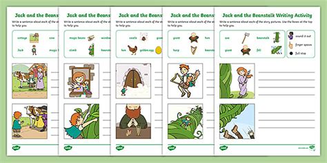 Jack And The Beanstalk Early Writing Activities Twinkl