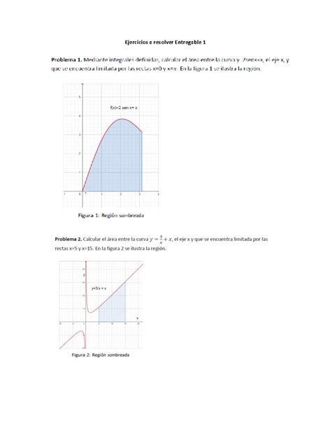 Entregable 1 CI Corrección Cálculo integral Ejercicios a resolver