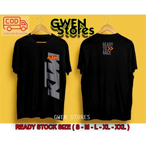 Jual Kaos Ktm Ready To Race Tshirt Otomotif Baju Atasan Kaos Racing