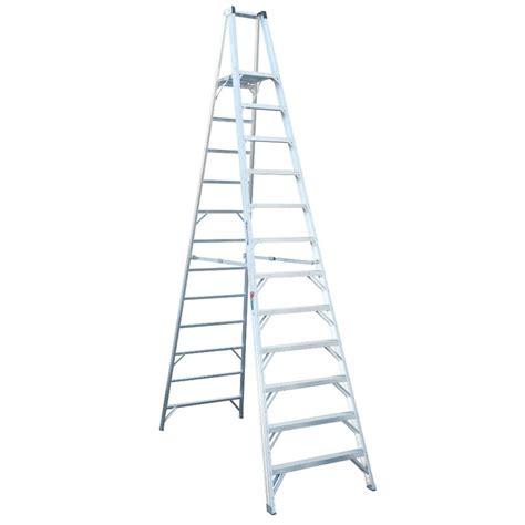 Werner 14-ft Aluminum Type 1A - 300 lbs. Capacity Platform Step Ladder ...