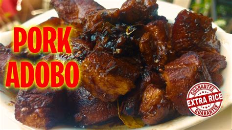 How To Cook Pork Adobo Na Tuyot Authentic Adobong Tagalog Youtube