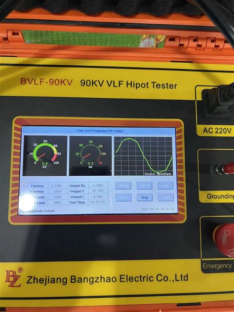 Vlf 90kv Vlf AC Hipot Tester For 35kv Cable Tester Breakdown Cable