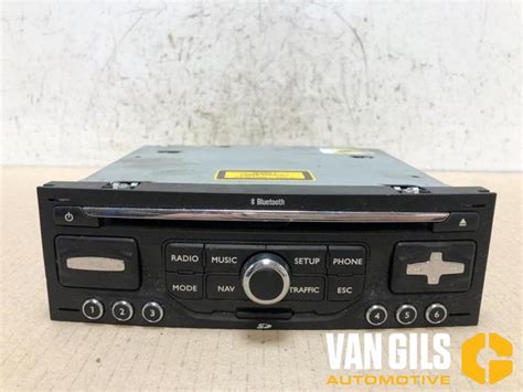 Radio CD Speler Peugeot 5008 O218141 VanGilsAutomotive