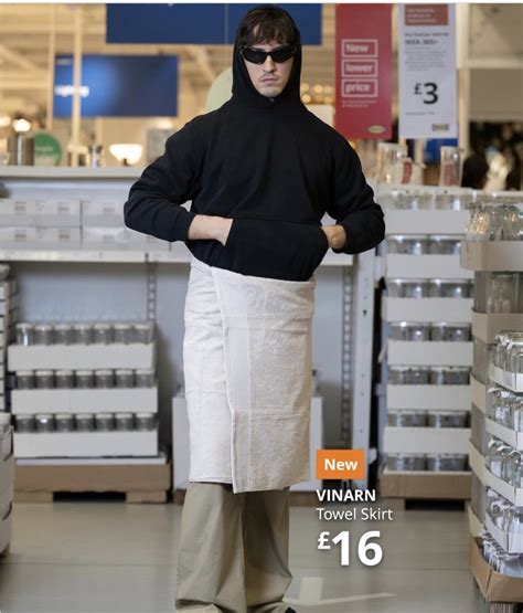 Con La Vinarn Towel Skirt A 16 Pound Ikea Risponde Alla Gonna