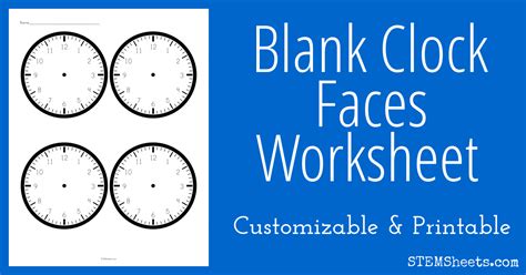 worksheet blank clock face - Clip Art Library - Worksheets Library