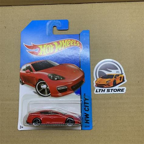 Jual Hot Wheels Eror Error Tampo Porsche Panamera Merah Red HW City Kota Tangerang