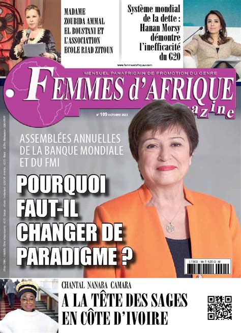 Femme D Afrique Magazine N Du Mois D Octobre