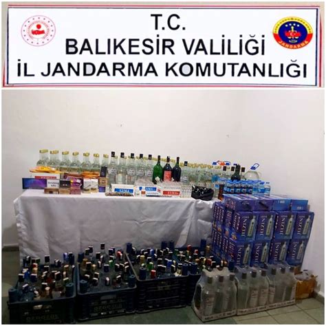 Jandarmadan Ka Ak Sigara Ve Alkol Operasyonu Balikesirmeydan