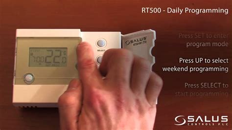 Rt500 Programmable Room Thermostat Operating Instructions Mr Central Heating Youtube